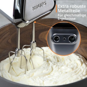 Mixer de mana Krups 3 Mix 9000, 750 W, albsilver, accesorii incluse - Img 5
