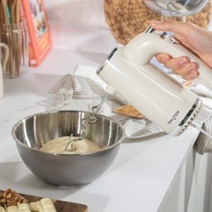 Mixer de mana Salter Cream Retro 400W 5 viteze functie Turbo accesorii XL - Img 5