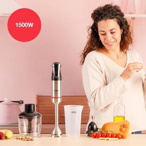 Mixer de mana Solac Pro Chef 1501, 1500 W, 4 cutite din otel inoxidabil - Img 2