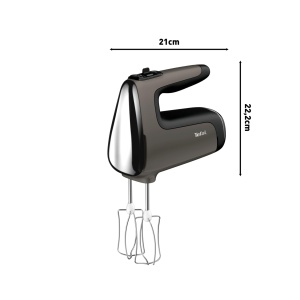 Mixer de mana Tefal Power Mix Silence HT650E 600W motor silentios Turbo gri - Img 8