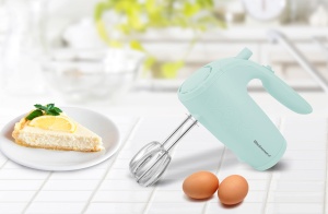 Mixer electric Elite Gourmet EHM003M, 5 viteze, 2 teluri din otel inoxidabil, mint - Img 6