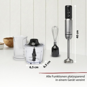 Mixer vertical Cloer SB3010, 700W, 4-in-1, inox, 400 ml - Img 5