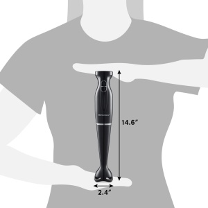 Mixer vertical Elite Gourmet EHB1023 300W 2 viteze lame detasabile negru - Img 3