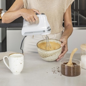 Mixxer manual KitchenAid 5KHM5110EWH, 5 viteze, alb - Img 3