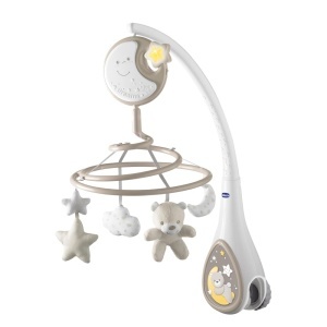 Mobila pentru bebelusi Chicco Next2Dreams 3-in-1, muzica, lumina moale, bej - Img 1