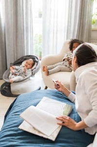MoMi KENANI Balansoar pentru bebelusi Bluetooth telecomanda greutate maxima 9 kg - Img 14