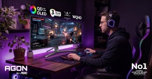 Monitor AOC AGP346UCSD 34 inch Curbat, QD-OLED, 360Hz, Negru - Img 7