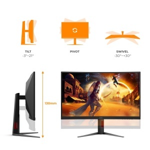 Monitor Curbat AOC C27G4Z2 27 inch Full HD, 260 Hz, 1 ms - Img 5