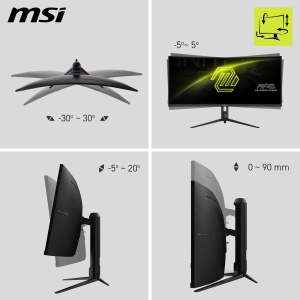 Monitor Curved MSI MAG342CQR E2 - 34 WQHD, 180Hz, 1ms - Img 4