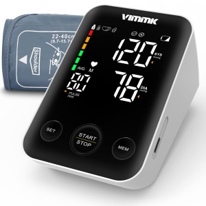 Monitor de tensiune arteriala Vimmk cu display LED, 240 memorii, manseta 22-40cm
