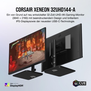 Monitor Gaming Corsair XENEON 32UHD144-A, 32 inch, 4K, 144Hz, IPS, Negru - Img 2