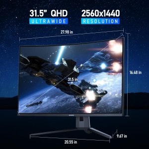 Monitor Gaming Curbat KOORUI 32 Zoll QHD 2560x1440P 170Hz VA - Img 7