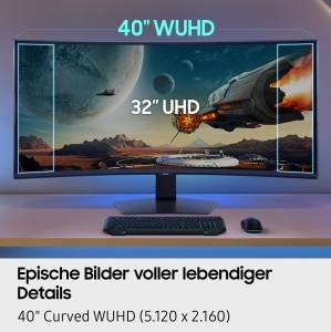 Monitor Gaming Curbat Samsung Odyssey G75F, 40 inch, 5K UHD, 180 Hz, 1 ms - Img 6