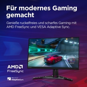Monitor Gaming Lenovo Legion R27qe, 27, QHD 2560x1440, 180Hz, Negru - Img 3