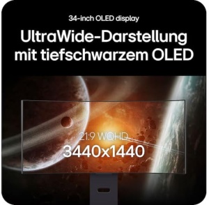 Monitor Gaming LG Ultragear 34GX900A-B, 34 inch, Curbat, OLED, 240Hz, Negru - Img 2