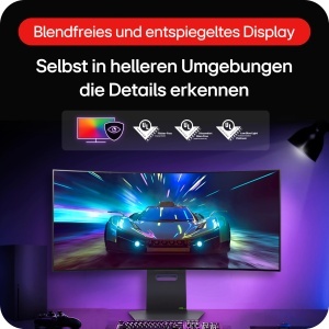 Monitor gaming OLED LG UltraGear 34GS95QE-B, 34, QHD UltraWide, 240Hz, negru - Img 8