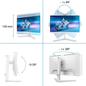 Monitor Gaming Philips 27M2N6501L, 27 inch, QHD OLED, 240Hz, Alb - Img 5