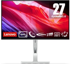 Monitor Lenovo L27h-4A, 27 inch, QHD, 2560x1440, 100Hz, USB-C