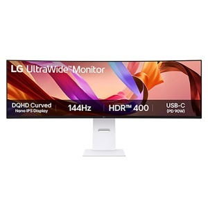 Monitor LG UltraWide 49U950A-W, 49 inch, Curbat, DQHD, 144Hz, USB-C