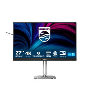Monitor Philips 27B2U6903, Ultra HD 27 inch, 3840x2160, Negru - Img 2