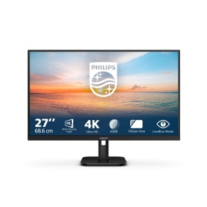 Monitor Philips 27E1N1800A 27 inch Ultra HD 4K HDR10 Negru - Img 2