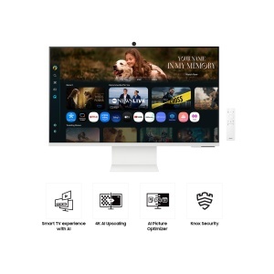 Monitor Smart Samsung M80F, 32 inch, 4K, USB-C, Alb - Img 4