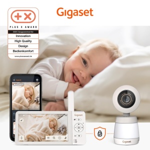 Monitor video pentru bebelusi Gigaset Baby 700, 5.5 Full HD, alb cremgri cald - Img 9