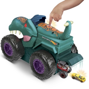 Monster Truck Hot Wheels Mega Wrex, cu lumini si sunete, pentru copii de la 3 ani - Img 5