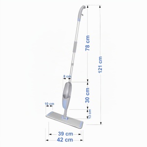 Mop cu spray York, rezervor 600ml, rotire 360, 2 lavete incluse - Img 8