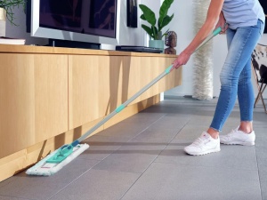 Mop pentru podea Leifheit Profi XL, sistem Click, 42 cm, cu maner din otel - Img 7