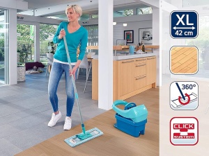 Mop pentru podea Leifheit Profi XL super Soft, 42 cm, maner din otel 146 cm - Img 3