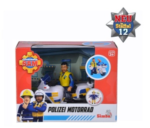 Motocicleta de Politie Simba 109251092 cu Figurina Malcolm si Accesorii, pentru copii de la 3 ani - Img 2