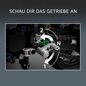 Motocicleta LEGO Technic Kawasaki Ninja H2R, 643 piese, model detaliat, cadou pentru copii - Img 4
