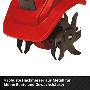 Motocultor electric Einhell GE-CR 1820 Li E-Solo 18V 4 lame metalice fara acumulator - Img 6
