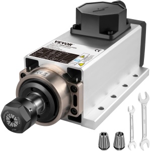 Motor cu ax CNC racit cu aer VEVOR ER20, Motor liniar cu fir de frezare cu colturi, Motor de frezare, 2.2KW, masina de gravat 18000RPM - Img 1
