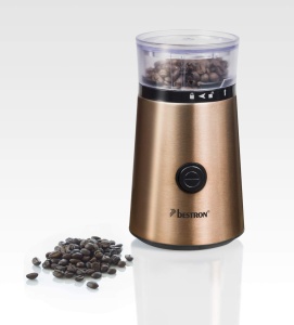 Moulineta de cafea Bestron ACG1000CO, 50g, 150W, inox cu aspect cupru - Img 5