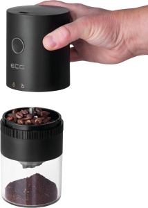 Moulineta de cafea ECG KM 150 Minimo Black, portabila, cu USB-C - Img 4