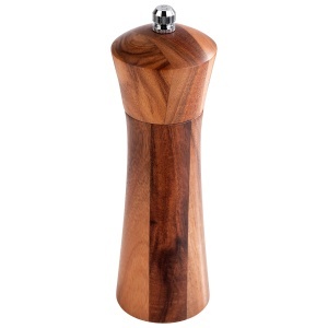 Moulineta de Sare APS 40418 din Lemn de Acacia, Cu Moara din Otel Inoxidabil, 5 cm x 17 cm