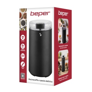 Moulineta electrica Beper P102ROB120, 200 W, capacitate 60 g, negru - Img 7