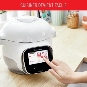 Moulinex Cookeo Touch Mini WiFi Multicooker 2 L ideal pentru 2 persoane oala de inalta presiune conectivitate ecran tactil retete nelimitate aplicatie - Img 4
