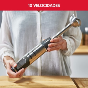 Moulinex DD6578 Quickchef 2-in-1 Blender de mana 1000 W blender cu tehnologie Powelix si 10 setari de viteza 2 accesorii ceasca 800 ml si tocator 500  - Img 5