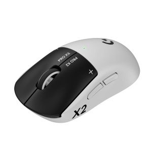 Mouse de gaming Logitech G PRO X2 SUPERSTRIKE, wireless, 61 g, alb