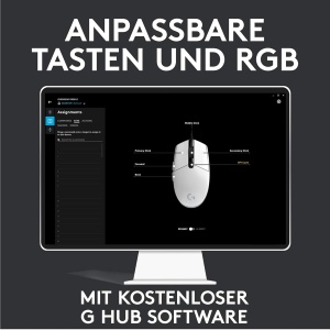 Mouse de gaming Logitech G203, 8000 DPI, RGB, Alb - Img 9