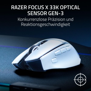 Mouse de gaming Razer Basilisk V4 HyperSpeed, wireless, senzor 33K, alb - Img 3