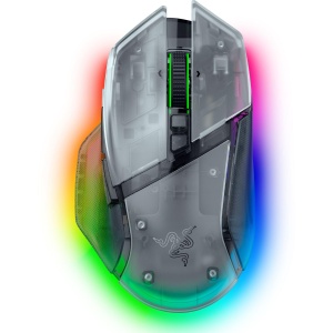 Mouse gaming Razer Basilisk V3 Pro 35K Phantom White, wireless, RGB, ergonomic