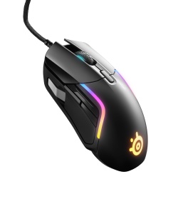 Mouse gaming SteelSeries Rival 5, 9 butoane, senzor optic, iluminare RGB, negru