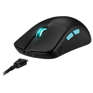 Mouse gaming wireless ASUS ROG Harpe Ace Aim Lab Edition, 54 g, 36000 dpi, Negru - Img 14