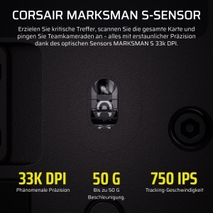 Mouse Gaming Wireless Corsair Scimitar Elite SE Gunmetal, 16 butoane, 33k DPI - Img 8
