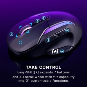Mouse gaming wireless Turtle Beach Kone II Air 26K DPI RGB negru - Img 2