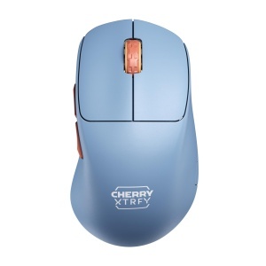 Mouse gaming wireless ultralight CHERRY XTRFY M64 albastru ergonomic 53g